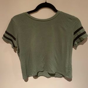 3/$25 green crop top